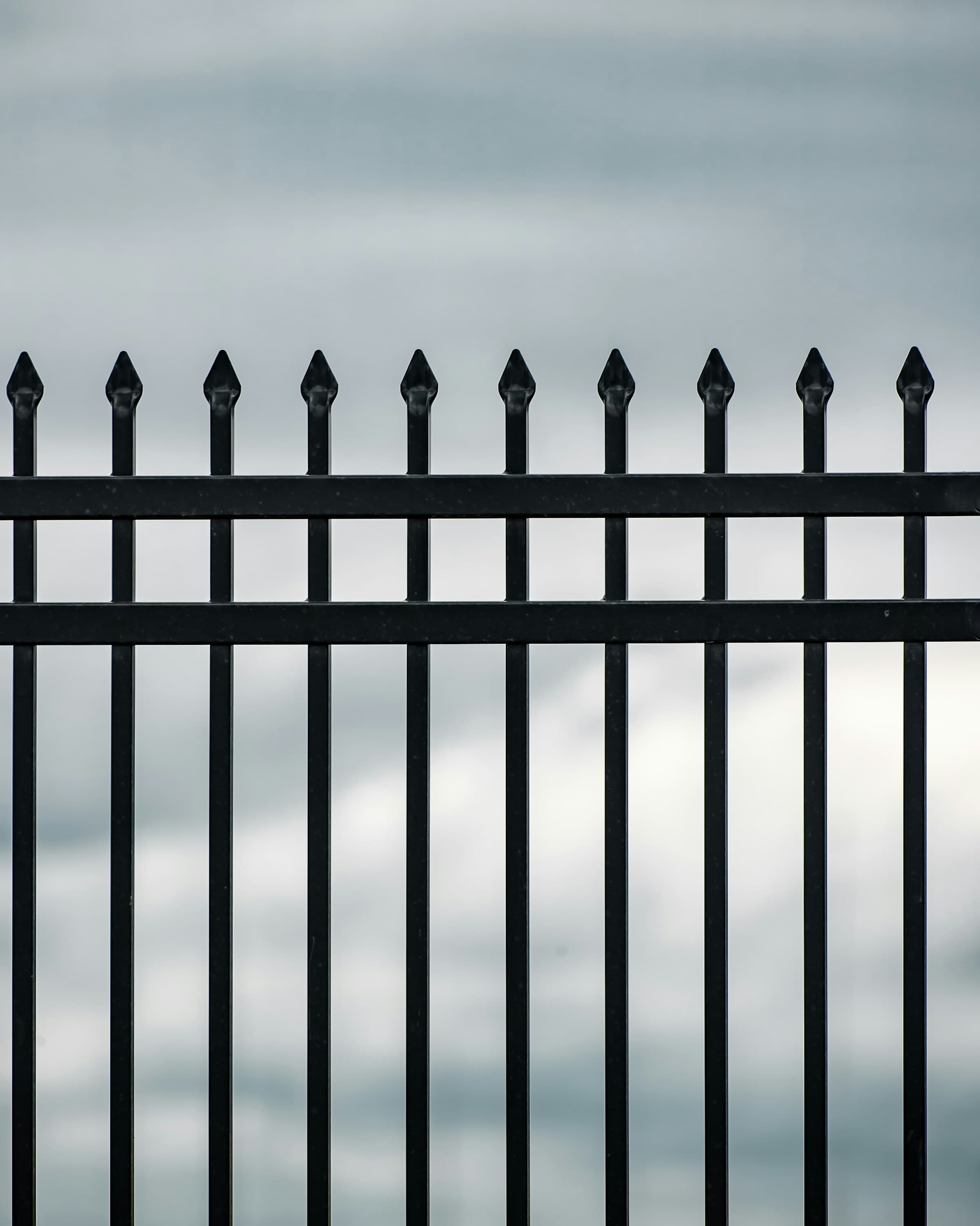 Hero Fence high-security perimeter — black anti-climb steel
